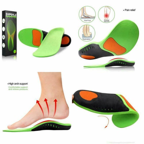 Soporte para arco Insertos de zapatos Gel ortopédico Plantillas para pies planos