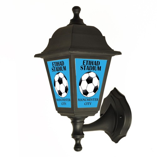 Mur Extérieur Lumière Manchester City Etihad Stadium Rétroéclairé Lanterne Lampe SIGNE