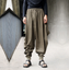 Men/'s Baggy Hakama Linen Trousers Cargo Pants Fashion Japanese Samurai Trousers