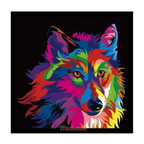 DIY 5D Diamond Painting Embroidery Wolf Cross Crafts Stitch Kit Home Decor Craft