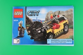 LEGO® City 4204 The Mine Instruction Manuals Only! Books are damaged Gold Mine
