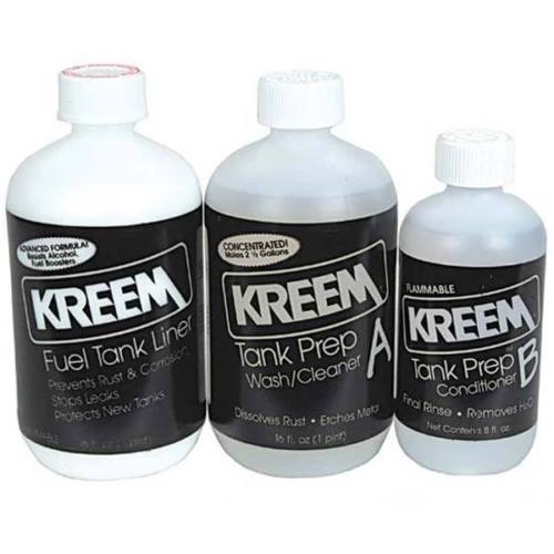 NEW KREEM COMBO KIT GAS TANK FUEL LINER SEALER MOTORCYCLE ATV RUST COATING 1210