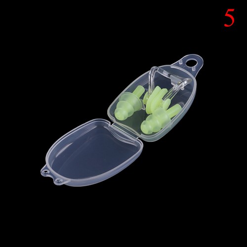 Waterproof Soft Silicone Swimming Set Nose Clip+Ear Plug Earplug With Box TBO
