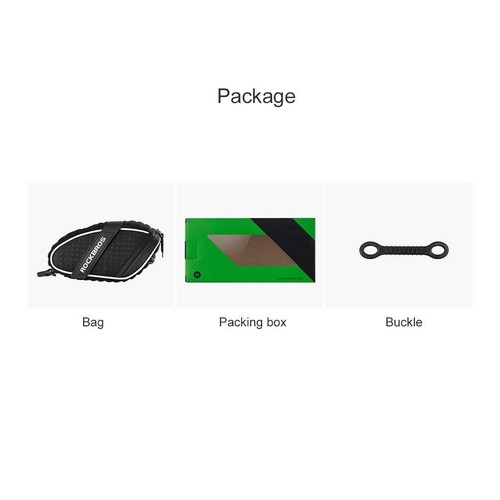 RockBros Bicycle Saddle Bag Reflective Rear Seatpost Bike Rainproof Bag Red