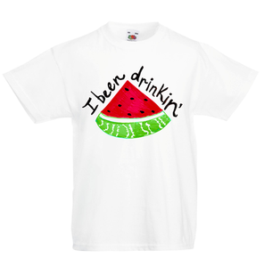 I Been Drinking Watermelon Kid/'s T-Shirt Children Boys Girls Unisex Top