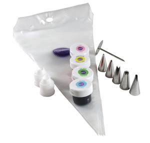 Wilton Cake Decorating Set 25 Pieces Tips Icing Colors ...