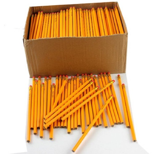 home or office Wholesale Bulk Lot of 50 yellow no.2 pencils great for school