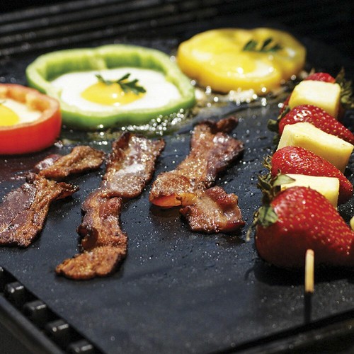 BBQ Grill Mat Non-Stick Cooking Baking Reusable Sheet Barbecue Baking Grill Mesh