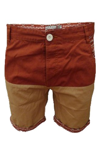 Soulstar Mens Coastline Chino Shorts Casual Aztec Print Roll Up Hem Summer Sale