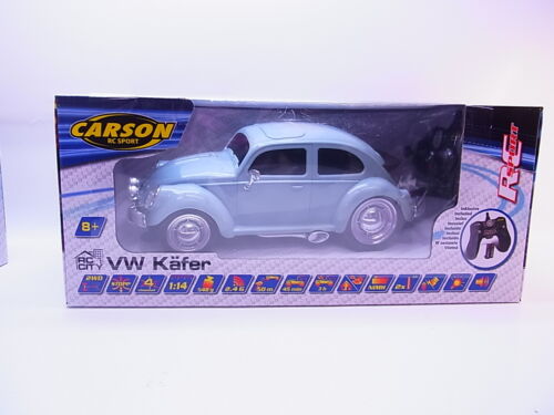 65553Carson 500907323 RC-City VW Beetle bleu 53 2.4ghz 100/% RTR 1:14 Nouveau neuf dans sa boîte
