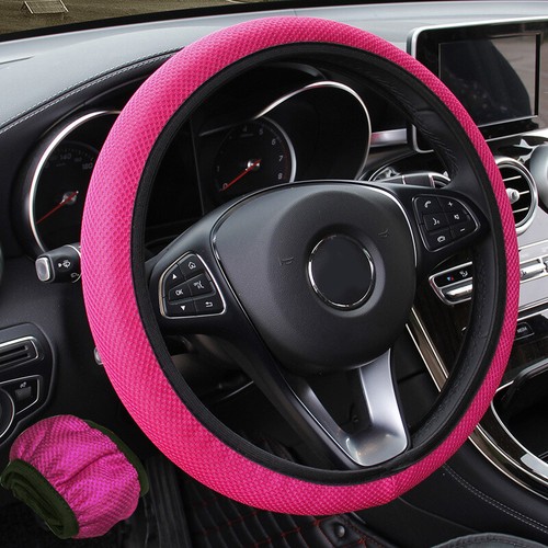 Universal Auto Car Steering Wheel Cover 3D Mesh Anti-Slip Breathable Decora TDUK