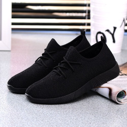 Womens Fashion Flats Sports Breathable Casual Sneakers Running Light Shoes Size