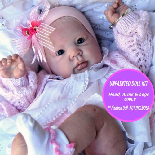Reborn Crystal baby doll kit unpainted W/  FREE GIFT so cute and soft vinyl 