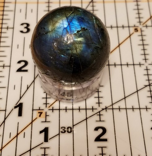 w// stand 1 ech 30-50mm Natural Labradorite Feldspar quartz crystal sphere ball