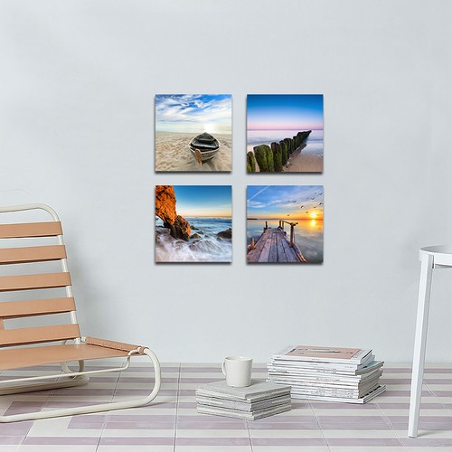 Canvas Wall Art Print Painting Photo Home Decor Landscape Seascape Blue Picture