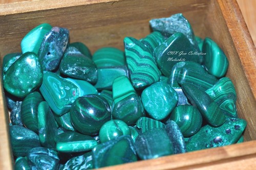 Tumbled Gemstone Crystal Malachite 5g Rare Collectable Medium