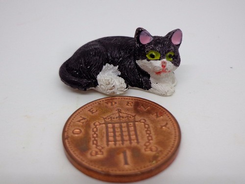 Escala 1:12 Animal Mascota Gato muñeca casa miniatura accesorio B5