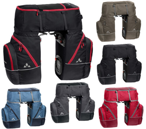 Vaude triples bolso bicicleta Karakorum bolsa portaequipaje bolso rueda trasera QMR 2