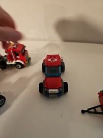LEGO City Fire Truck  (4209) Semi Truck 2 Mini Figures Lot Of Lego Cars See Pics