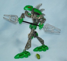 All 6 Lego Bionicle RAHKSHI (8587 ~ 8592) 100% in Canisters + rare PURPLE KRAATA
