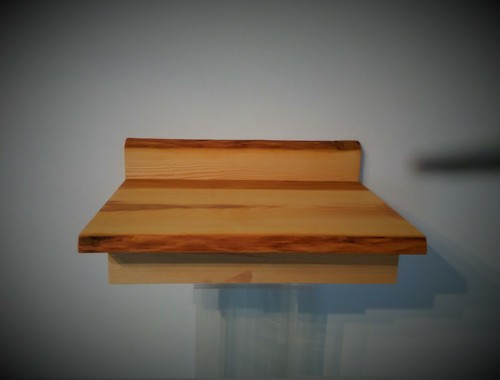 Massiv Holz Waschtisch Konsole Platte Gäste WC Cämping Echtholz Baumkante