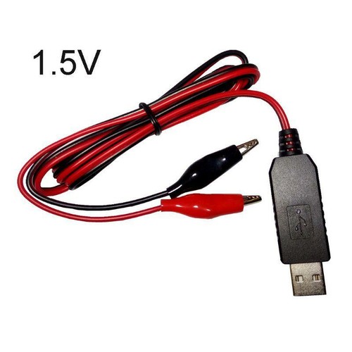 USB 5V to 1.5V//3V//4.5V Step-down Cable AA AAA Battery Eliminator for Clocks Toys