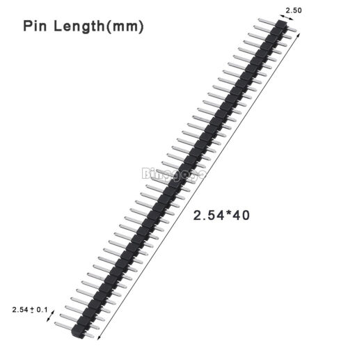 100pcs 2.54mm 40pin male single Row straight header strip Connector for Arduino