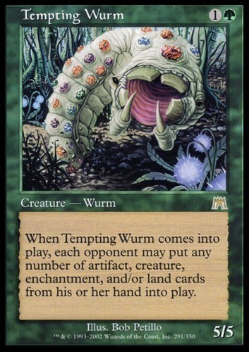 Onslaught *5//5 für 2 Mana* MTG 4x TEMPTING WURM
