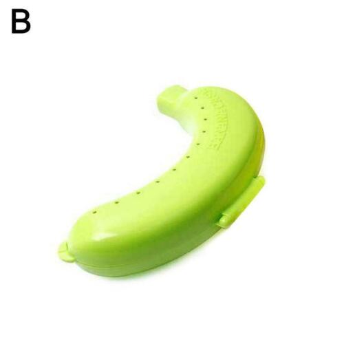 Details about  / Banana Protector Case Fork Outdoor Snack Lunch Box Holder Fruit Storage BEST