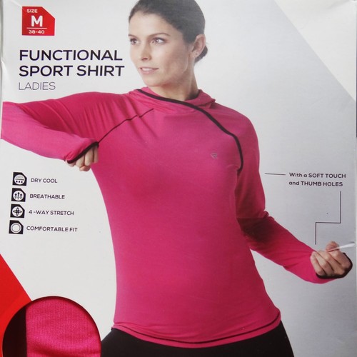 Damen Oberteil Sport Freizeit Funktions Shirt Lauf Fitness Langarm T-Shirts