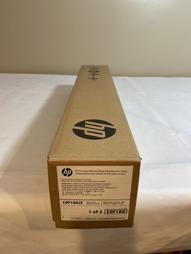 HP 2-PACK EVERYDAY MATTE POLYPROPYLENE ROLL FILM 24/" X 75ft COF18A