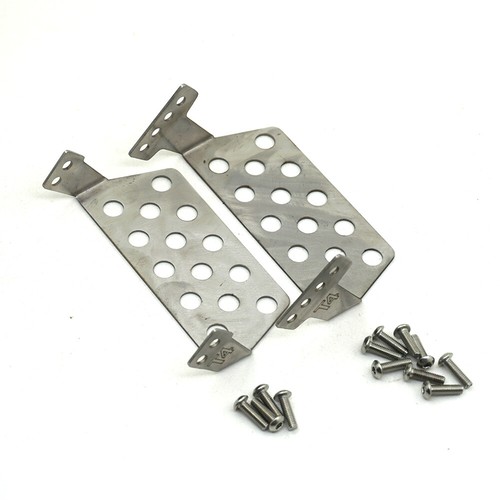 Edelstahl Front /& Rear Bumper Protect Plate für 1//10 RC TRAXXAS Trx-4 Crawler