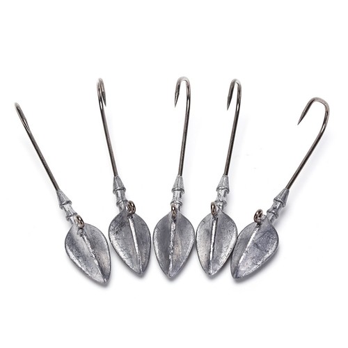 5Pcs Head Hooks Lead Head Hook Lure Hook Jig Head Fishing Tackle Hook ZJH’