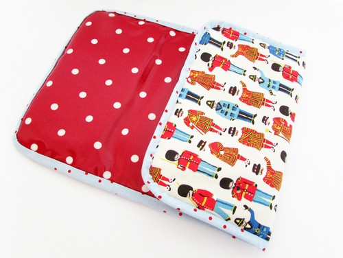 Handmade baby travel changing mat for bag Cath Kidston Guards Friends /& Oilcloth