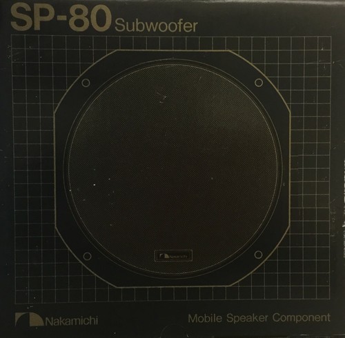 Nakamichi SP-80 Subwoofers 2 per box Vintage /"NEW/" In Box