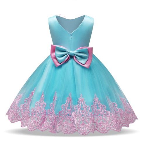 Flower Girl Unicorn Dress Tutu Princess Cosplay Costumes for Kid Birthday Party