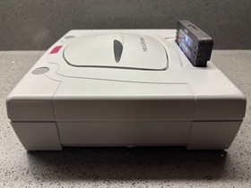 BOXED & LOADED SEGA SATURN SAROO NIGHTS CONSOLE W/ CONTROLLER POWER & AV CABLES