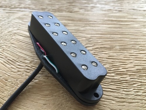 Warman Maelstrom Bridge position single coil sized humbucker black version