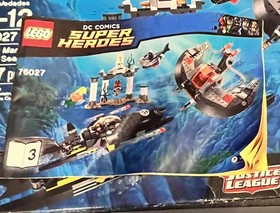 LEGO DC comics super heroes 76027 Black Manta Deep Sea Strike INCOMPLETE See Pic