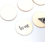 2 Inch Wood Circles 50pcs Unfinished Round Discs Blank Wooden Cutout Slices