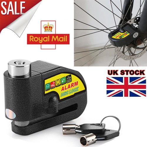 MOTORBIKE BRAKE DISC LOCK Motorcycle Alarm BIKE LOCK SECURITY ANTI-THIEF 2 KEYS