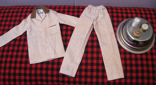 1961Barbie Vintage KEN DOLL~SLEEPER SET~5 Pc.Set~COMPLETE=EC~781~Bun-Milk-Clock!