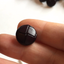 10 x 15mm round dark brown tweed effect resin shank buttons