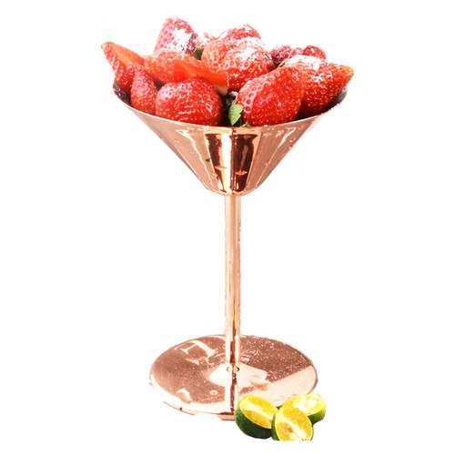 Stainless Steel Martini Glasses Cup 230ml Cocktail Margerita Drinking Glass