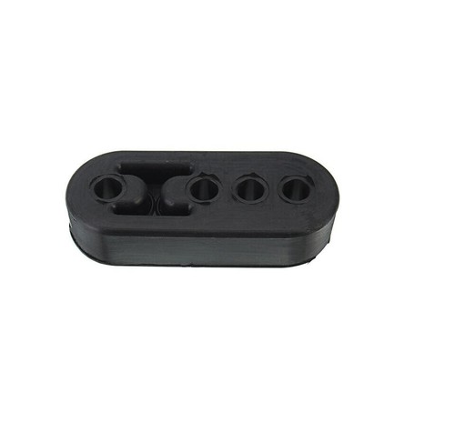 2PCS Black Car Rubber Exhaust 4 Holes Mount Bracket Tail Pipe Hanger Insulator