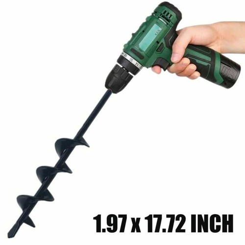 8/" 18/" Planting Auger Spiral Hole Drill Bit For Garden Yard Earth Bulb Planter