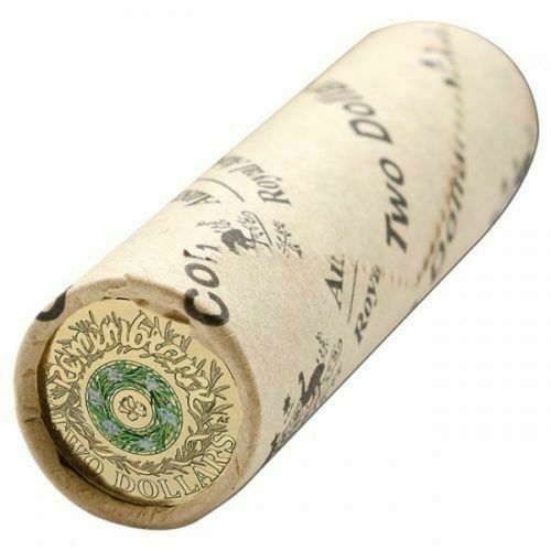 2017 $2 ANZAC Remembrance Day Rosemary Royal Australian Mint Coloured Coin Roll