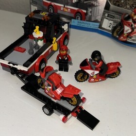 LEGO City set 60084 Racing Bikes Transporter Truck 3 Minifigures & Instructions