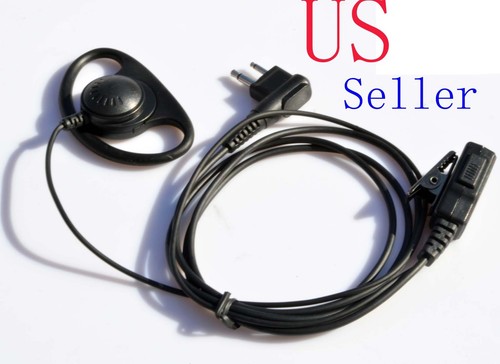 D Earpiece Headset Mic Fr Motorola RDV-2020,RDU-2020,RDU-2080D,RDU-5100 RDU-4160