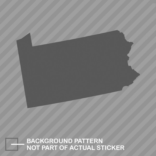Pennsylvania Shaped Sticker Die Cut Decal PA